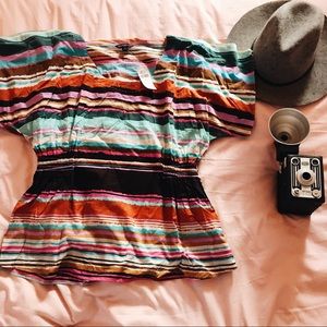 colorful striped top